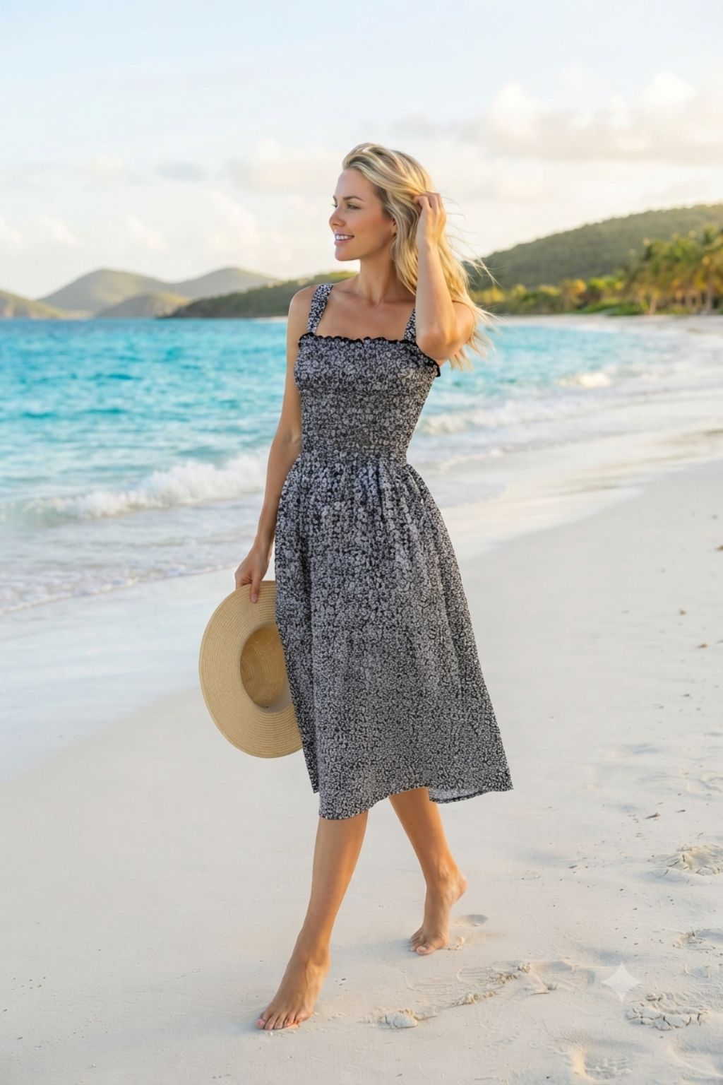 Basic Wear Club | Flory Rayon Cotton Sleeveless camouflage Mini Dress