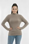 Turtleneck Knit Basic Sweater