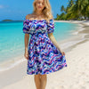 Basic Wear Club | Basic Floral Short Sleeves Mini Dress | Summer Dress for Women