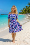 Basic Wear Club | Basic Floral Short Sleeves Mini Dress | Summer Dress for Women