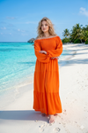 Basic Wear Club | Plain Long Sleeves Rayon Cotton Dress – Casual Summer Dress for Women