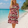 Basic Wear Club | Basic Floral Short Sleeves Mini Dress | Summer Dress for Women