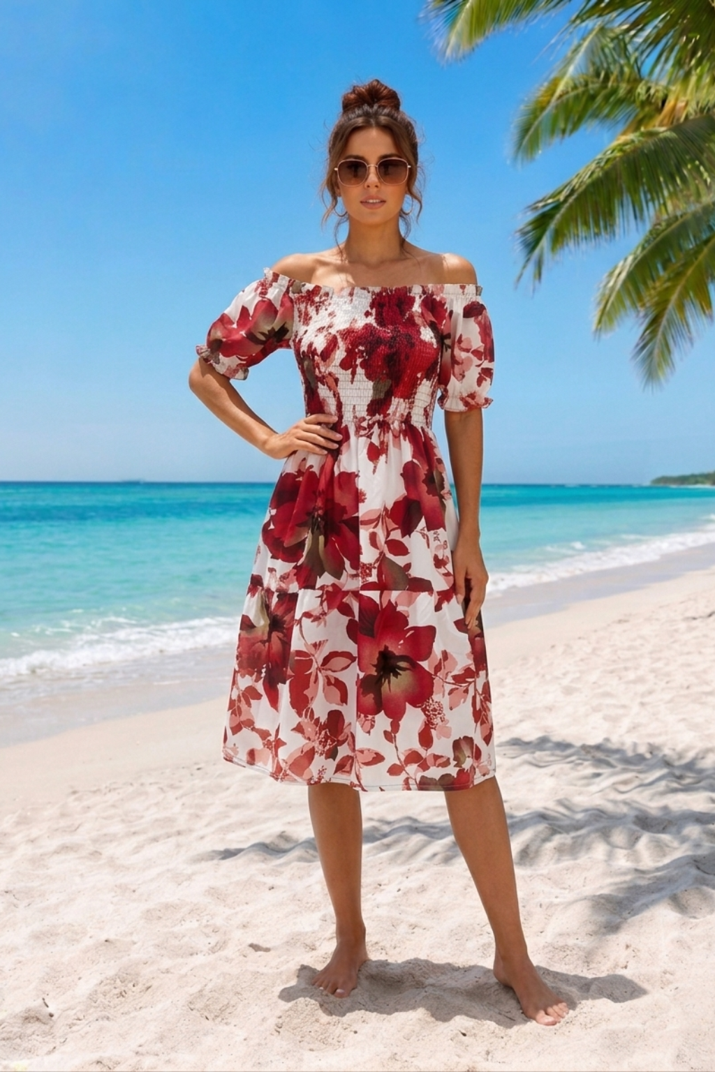 Basic Wear Club | Flory Short Sleeves Mini Dress | Summer Dress for Women