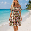 Basic Wear Club | Basic Floral Short Sleeves Mini Dress | Summer Dress for Women