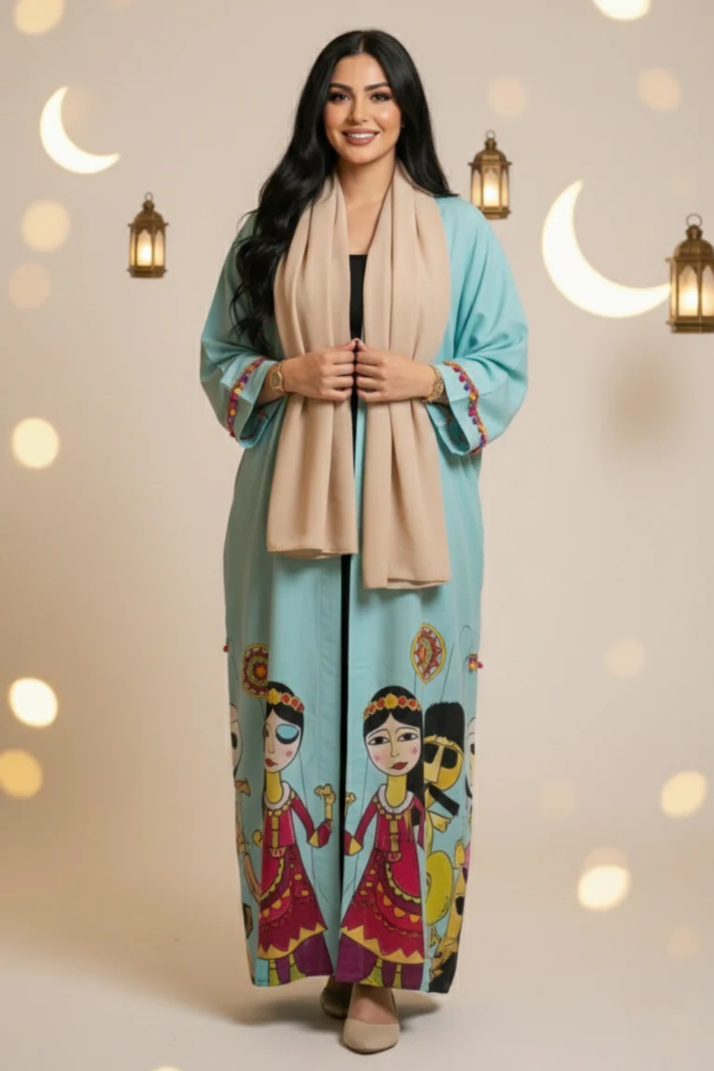Basic Wear Club | Oriental Nights Kaftan | Elegant Modest Kaftan Dress for Women