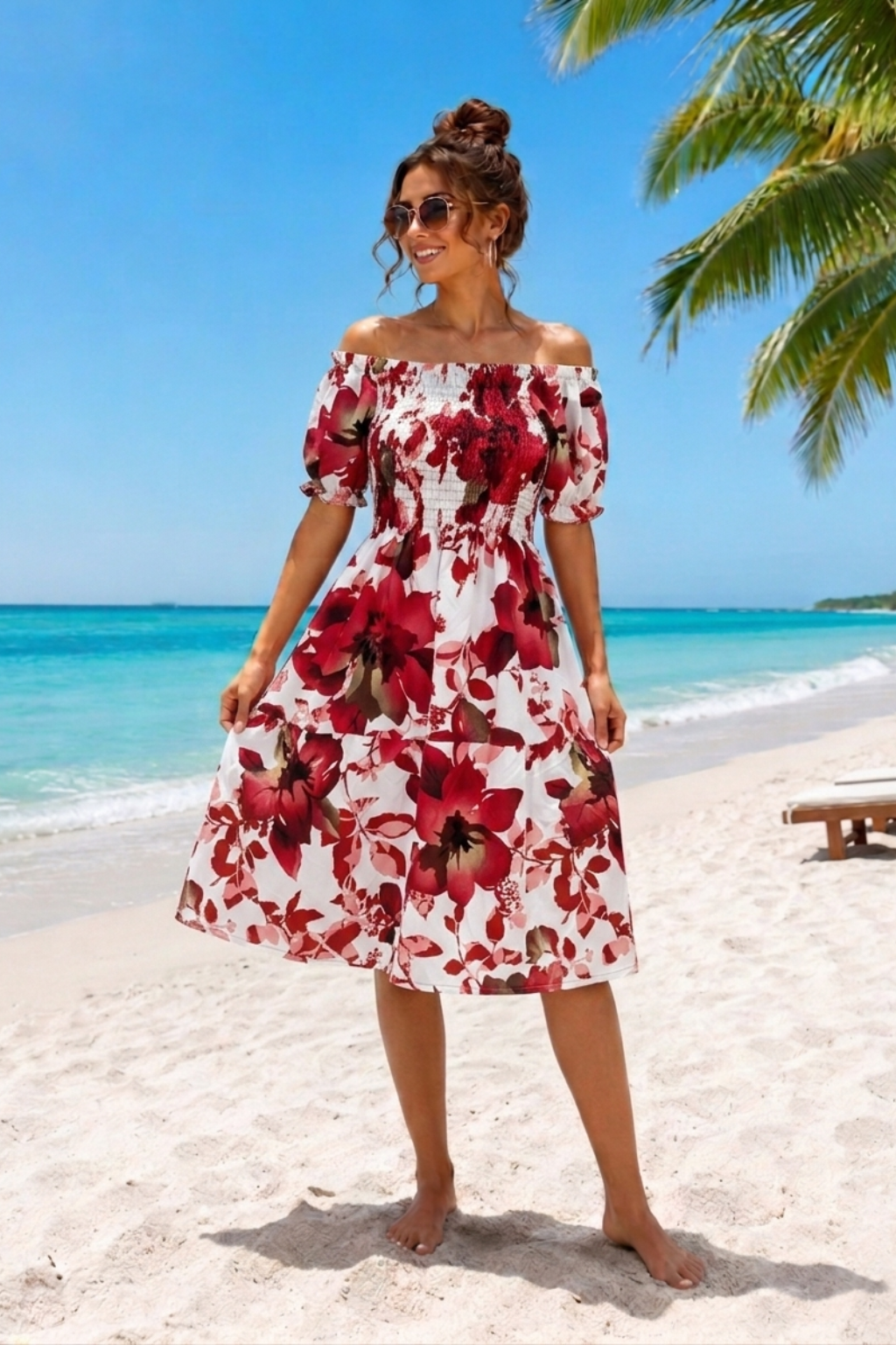 Basic Wear Club | Flory Short Sleeves Mini Dress | Summer Dress for Women