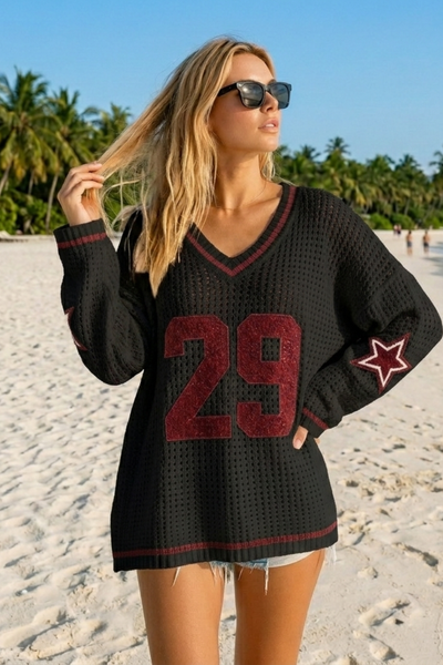 Knitted Beach Jersey Cover-Up