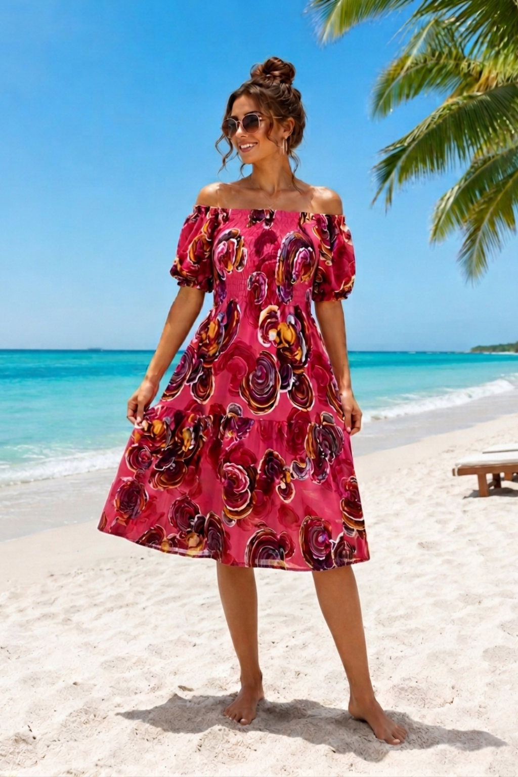 Basic Wear Club | Flory Short Sleeves Mini Dress | Summer Dress for Women