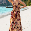 Basic Wear Club | Flory Rayon Cotton Sleeveless Maxi Dress | Summer Dress for Women