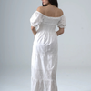 Light Embroidered Cotton Short Sleeves Dress