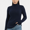 Turtleneck Knit Basic Sweater