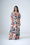 Flory Rayon Cotton camouflage Short Sleeves Dress