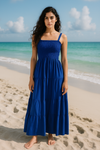 Plain Rayon Sleeveless Maxi Dress