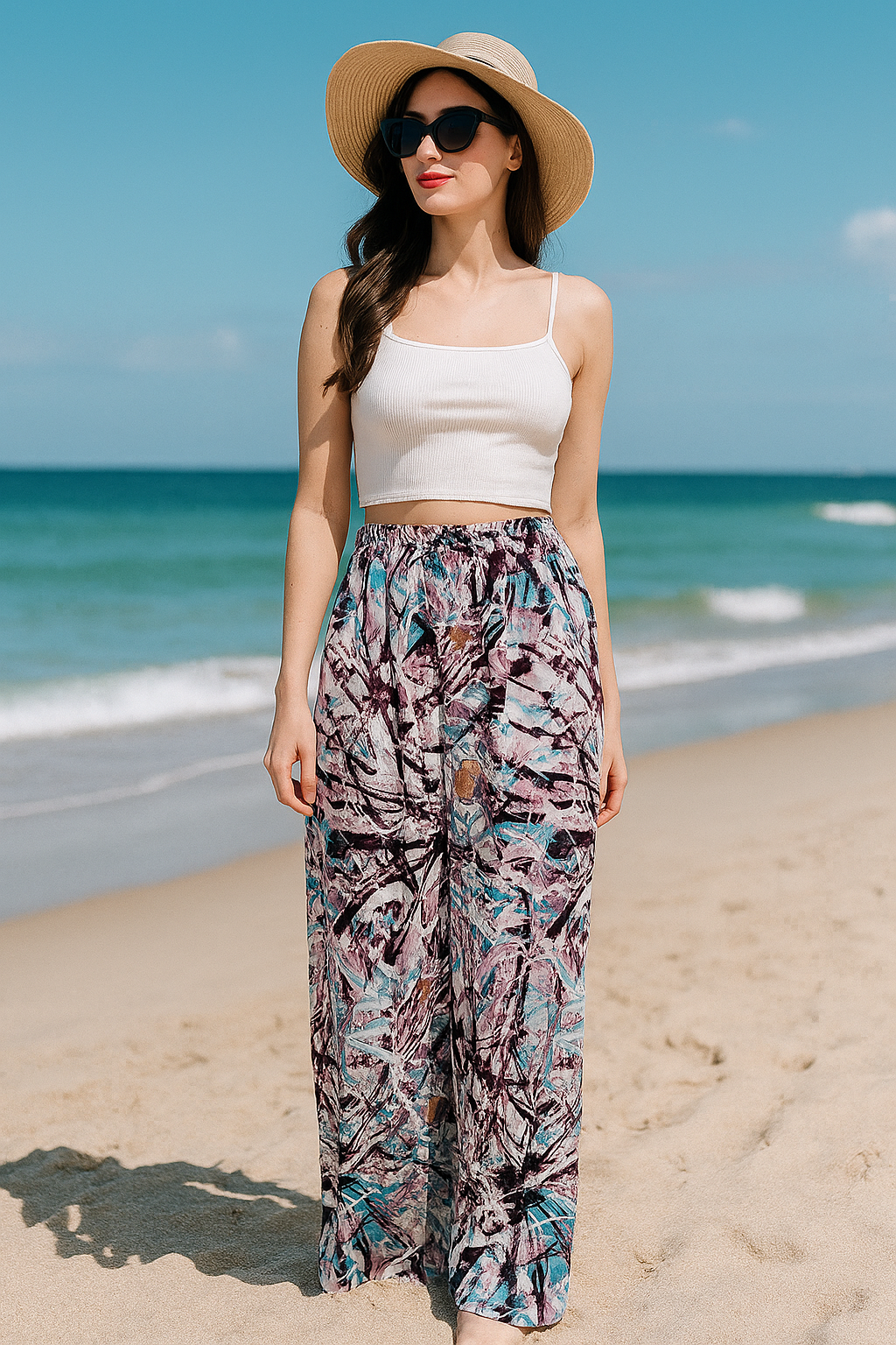 Rayon Cotton Floral pants