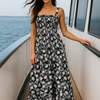 Flory Rayon Cotton Sleeveless Maxi Dress