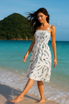 Mini Flory Sleeveless Dress Rayon Cotton