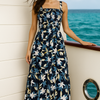 Flory Rayon Cotton Sleeveless Maxi Dress