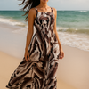 Basic Wear Club | Flory Rayon Cotton Sleeveless Maxi Dress | Summer Dress for Women