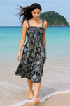 Mini Flory Sleeveless Dress Rayon Cotton