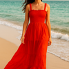 Plain Rayon Sleeveless Maxi Dress
