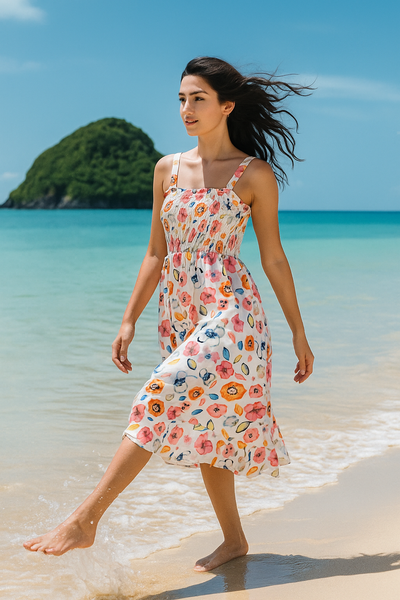 Floral Sleeveless Mini Dress
