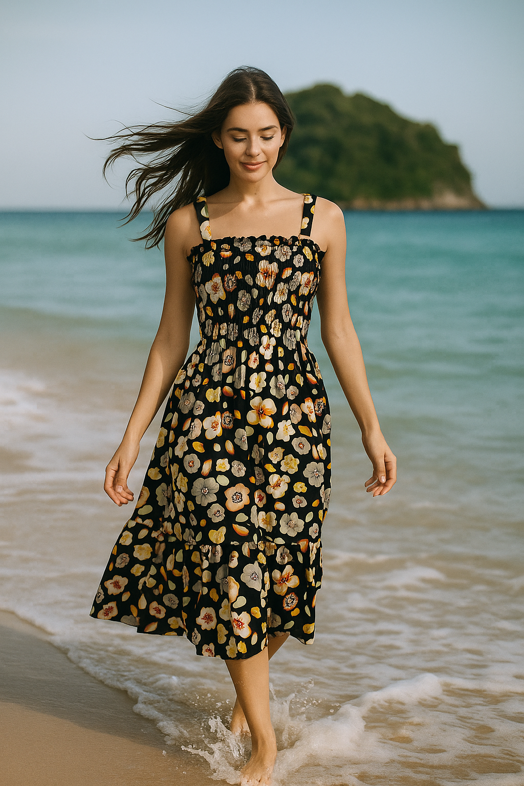 Floral Sleeveless Mini Dress