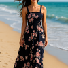 Flory Rayon Cotton Sleeveless Maxi Dress