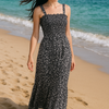 Flory Rayon Cotton Sleeveless camouflage Maxi Dress