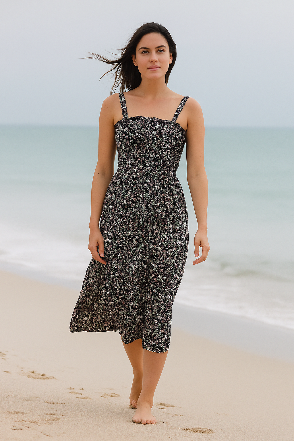 Floral Sleeveless Mini Dress