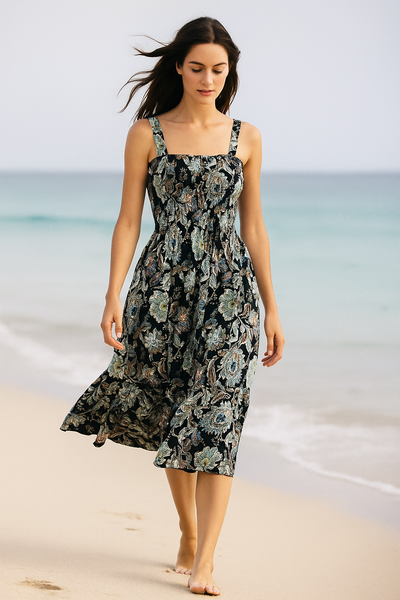 Floral Sleeveless Mini Dress