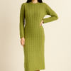Cozy Cable Knit Bodycon Dress
