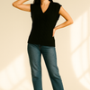 V-Neck Cable Knit Sweater Vest