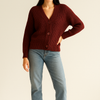 Chunky Knit Button-Up Sweater