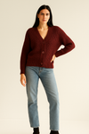 Chunky Knit Button-Up Sweater
