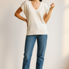 V-Neck Solid Knit Sweater Vest