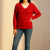 Classic V-Neck Knit Sweater
