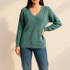 Classic V-Neck Knit Sweater