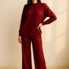 Two-Piece Mixed Cotton Knit Set