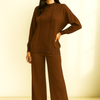 Two-Piece Mixed Cotton Knit Set