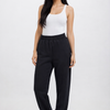Classic Melton Comfort Black Pants
