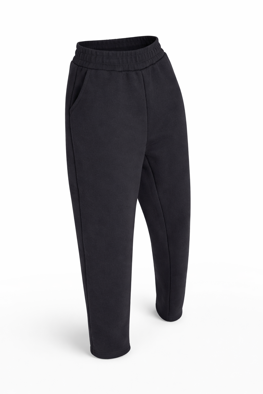 Classic Melton Comfort Black Pants