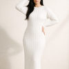 Cozy Cable Knit Bodycon Dress