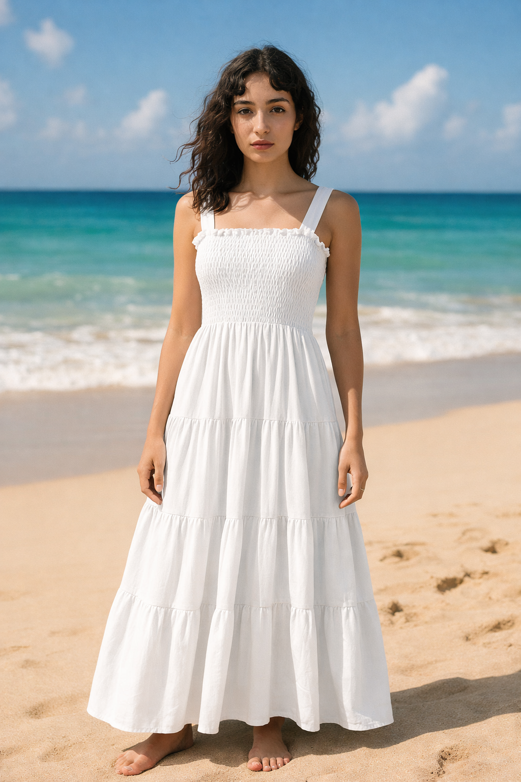 Plain Rayon Sleeveless Maxi Dress