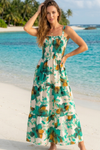 Basic Wear Club | Flory Rayon Cotton Sleeveless Maxi Dress | Summer Dress for Women