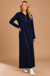 Cotton Polo Long Sleeves Dress