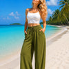 Basic Wear Club | Plain Soft Pants | Lightweight Casual Pants for Women