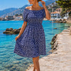 Basic Wear Club | Rayon Cotton Short Sleeves Mini Dress | Summer Dress for Women