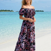 Basic Wear Club | Flory Rayon Short Sleeves Maxi Dress | Summer Dress for Women
