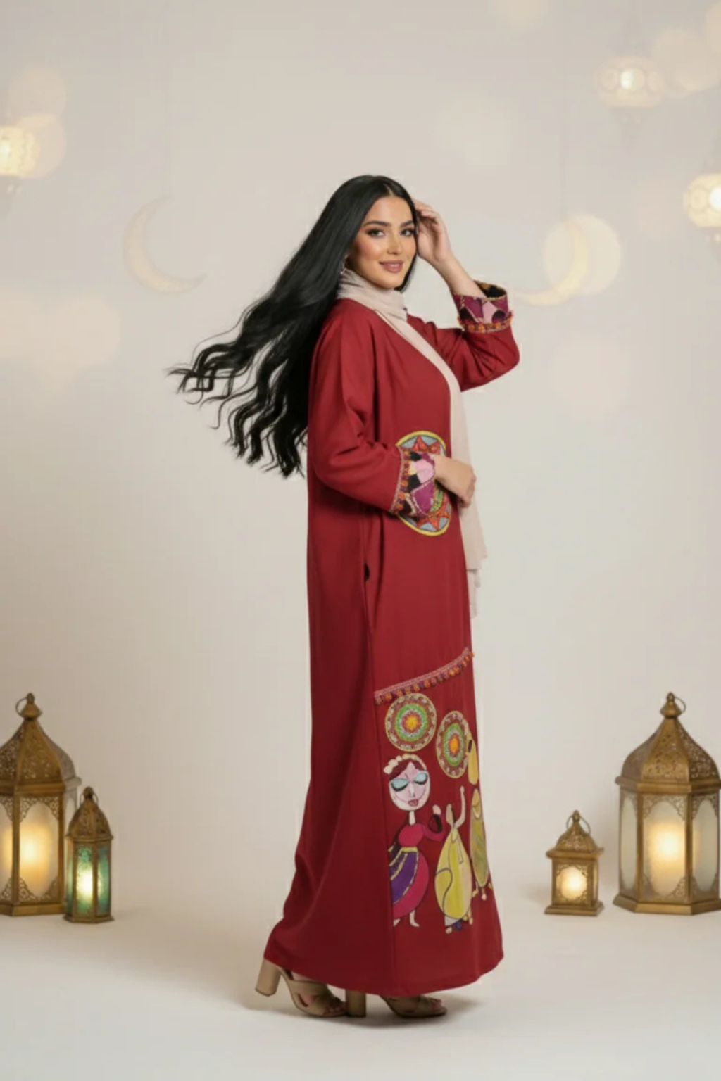 Basic Wear Club | Oriental Nights Kaftan | Elegant Modest Kaftan Dress for Women