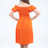 Rayon Short Sleeves Mini Dress